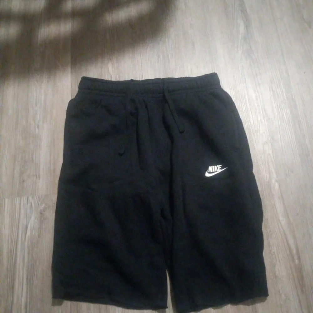 Black Nike Fleece Shorts Mens Size Small Casual Comfort Pockets Summer Fit